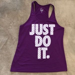 Purple racerback tank